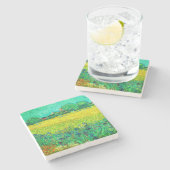 Dessous-de-verre En Pierre Champ Van Gogh avec Irises près d'Arles (Côté)
