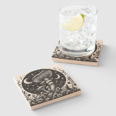 Dessous-de-verre En Pierre Champagne (Côté)