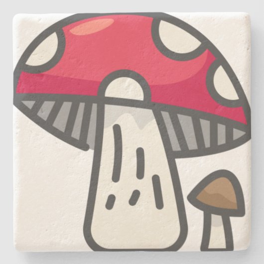 Dessous-de-verre En Pierre champignon (Devant)