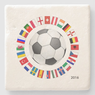 Dessous-de-verre En Pierre Championnat d'Europe de football 2016