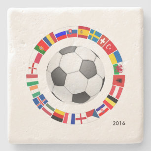 Dessous-de-verre En Pierre Championnat d'Europe de football 2016