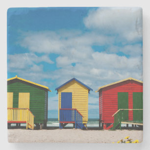 Dessous-de-verre En Pierre Changer de pièce. Plage de Muizenberg, Le Cap