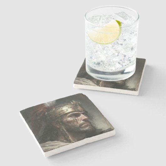 Dessous-de-verre En Pierre Charant War (Côté)