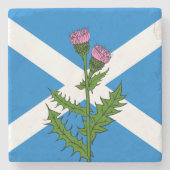 Dessous-de-verre En Pierre Chardon écossais (Devant)