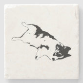 Dessous-de-verre En Pierre Charme à l'envers (Devant)