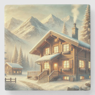 Dessous-de-verre En Pierre Charme alpin