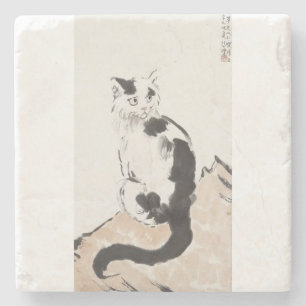 Dessous-de-verre En Pierre Chat (de Xu Beihong)