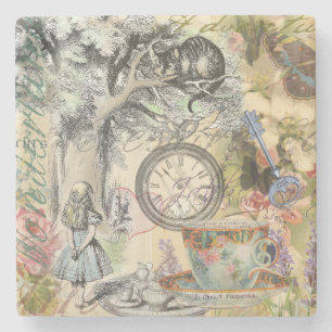 Dessous-de-verre En Pierre Chat du Cheshire Alice au Pays des Merveilles Clas