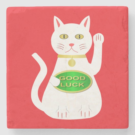 Dessous-de-verre En Pierre Chat Oriental Lucky (Devant)