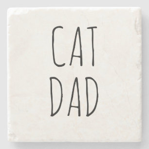 Dessous-de-verre En Pierre "Chat Papa" Simple Farmhouse moderne