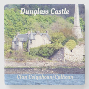Dessous-de-verre En Pierre Château Dunglass - Clan Colquhoun/Calhoun