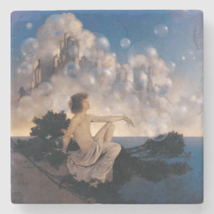 Dessous-de-verre En Pierre Châteaux en Espagne de Maxfield Parrish 1904 Fanta