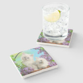 Dessous-de-verre En Pierre Chatons (Côté)