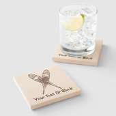 Dessous-de-verre En Pierre Chaussures (Côté)