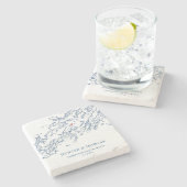 Dessous-de-verre En Pierre Chebeague Island Maine Destination Mariage Faveur (Côté)