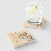 Dessous-de-verre En Pierre Cheetah (Côté)