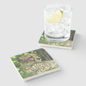 Dessous-de-verre En Pierre Cheetah (Côté)