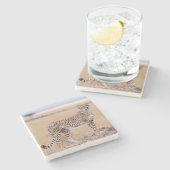 Dessous-de-verre En Pierre Cheetah (Côté)