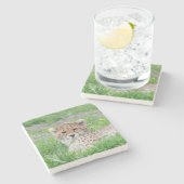 Dessous-de-verre En Pierre Cheetah 002 (Côté)