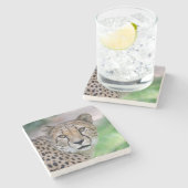Dessous-de-verre En Pierre Cheetah 009 (Côté)