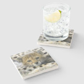Dessous-de-verre En Pierre Cheetah Cub (Côté)