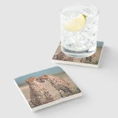 Dessous-de-verre En Pierre Cheetahs (Côté)