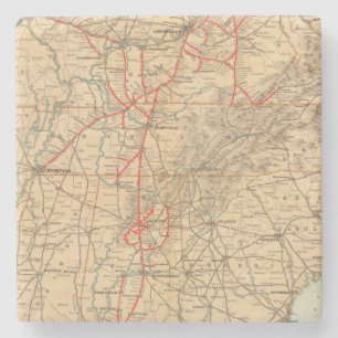 Dessous-de-verre En Pierre Chemin de fer de Louisville et de Nashville