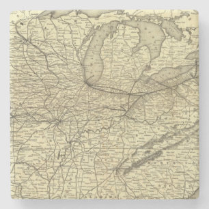Dessous-de-verre En Pierre Chemin de fer de New York, de la Pennsylvanie et