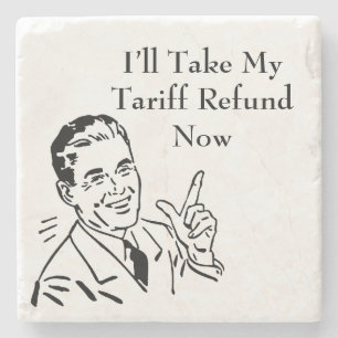 Dessous-de-verre En Pierre Chèque de remboursement de tarif douanier vintage