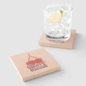 Dessous-de-verre En Pierre Cherry Bloom (Côté)