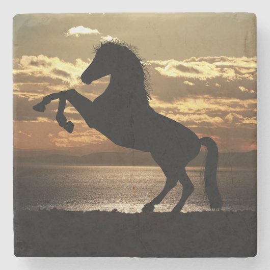 Dessous-de-verre En Pierre cheval (Devant)