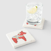 Dessous-de-verre En Pierre Cheval dalécarlien (Côté)