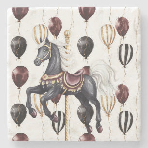 Dessous-de-verre En Pierre Cheval de manège Cirque Ballons