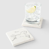 Dessous-de-verre En Pierre Cheval sauvage Thunder_Cove (Côté)