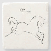 Dessous-de-verre En Pierre Cheval sauvage Thunder_Cove (Devant)