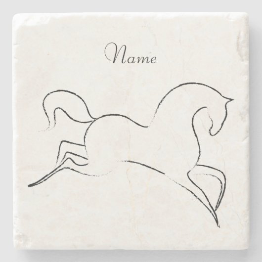 Dessous-de-verre En Pierre Cheval sauvage Thunder_Cove (Devant)