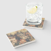 Dessous-de-verre En Pierre Chevaux d'aquarelle (Côté)