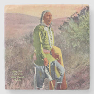 Dessous-de-verre En Pierre Cheveux gris