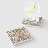 Dessous-de-verre En Pierre Cheveux léopards (Côté)