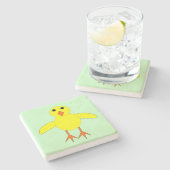 Dessous-de-verre En Pierre Chick Pâques mignon (Côté)