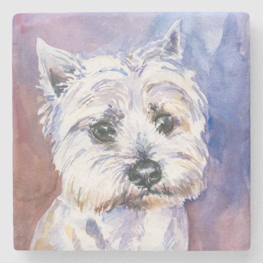 Dessous-de-verre En Pierre Chien (Devant)