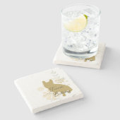 Dessous-de-verre En Pierre Chiffre de taureau français (Côté)