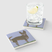 Dessous-de-verre En Pierre Chihuahua (Côté)