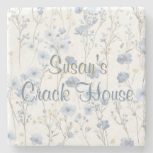 Chinoiserie Toile Bleue Paon Mahjong Personnalisé