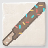 Dessous-de-verre En Pierre chocolat (Devant)