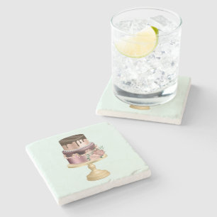 Dessous-de-verre En Pierre Chocolat Drives et Rose Gold Luxury Cake