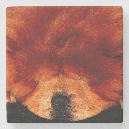 Dessous-de-verre En Pierre Chow Chow Chow couché (Devant)