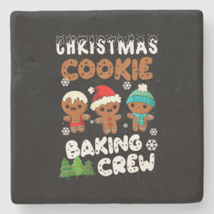 Dessous-de-verre En Pierre Christmas Cookie Baking Crew Christmas Funny Cadea