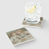 Dessous-de-verre En Pierre Christmas Morning (par Joseph Clark) (Côté)