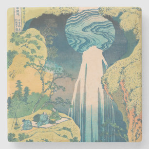 Dessous-de-verre En Pierre Chutes d'Amida d'Hokusai Japon Cascade